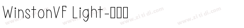 WinstonVF Light字体转换